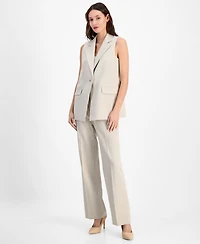 Anne Klein Women's Notch-Lapel One-Button Vest Jacket