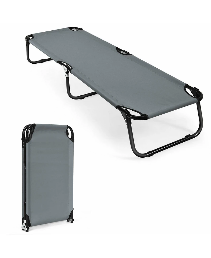 Gouun Outdoor Folding Camping Bed for Sleeping Hiking Travel