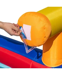 6-In-1 Inflatable Water Park with 735W Blower