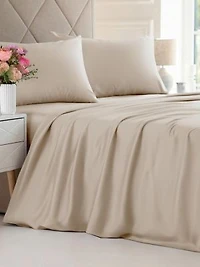 Rayon From Bamboo 4 Piece Deep Pocket Cooling Sheet Set King