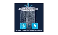 Slickblue Wall-Mounted Shower Faucet Combo Set Rainfall Shower Head & Handheld