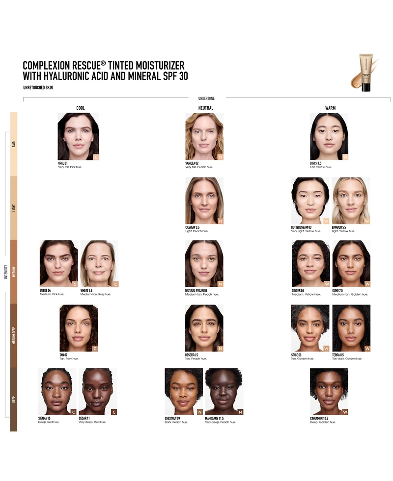 Mini Complexion Rescue Tinted Moisturizer with Hyaluronic Acid and Mineral Spf 30