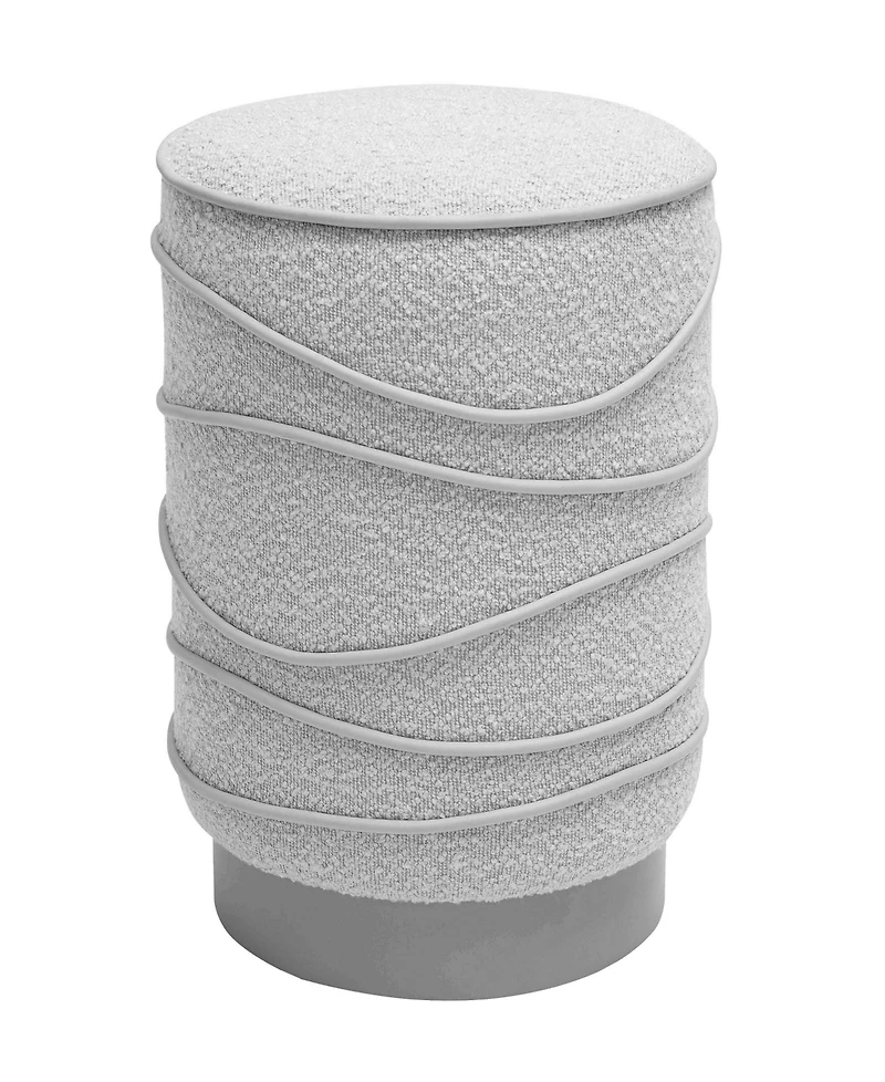 Tov Furniture 14.6" Boucle Ottoman