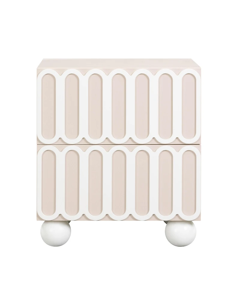 Tov Furniture 16" Wood Nightstand