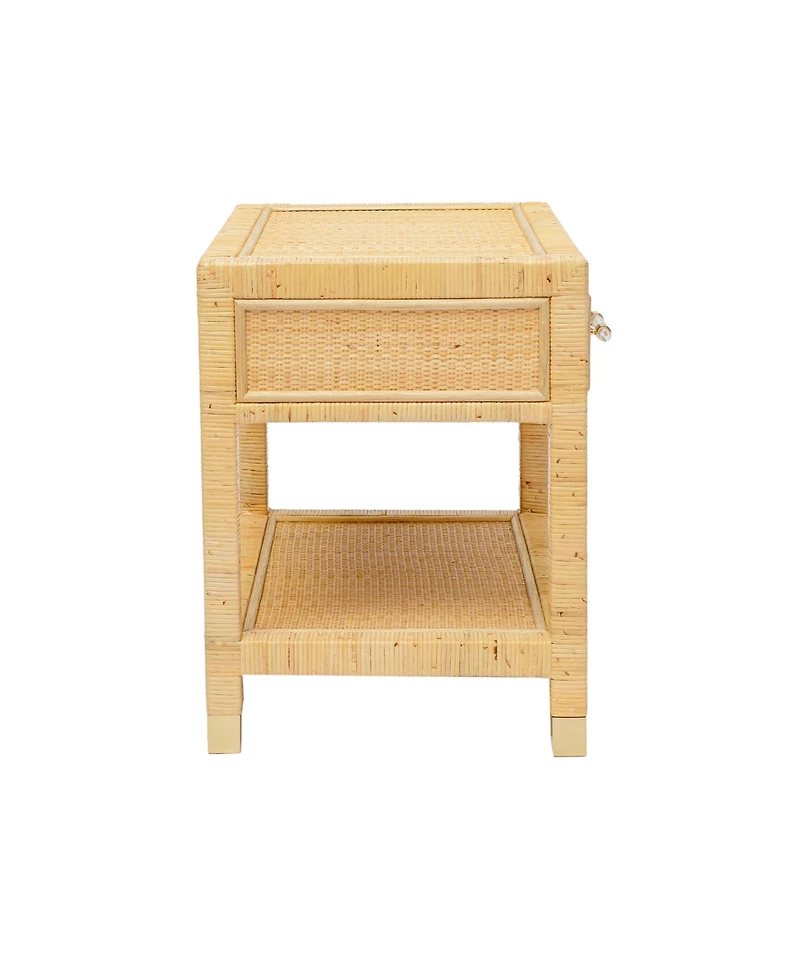 Tov Furniture 16.9" Rattan Nightstand