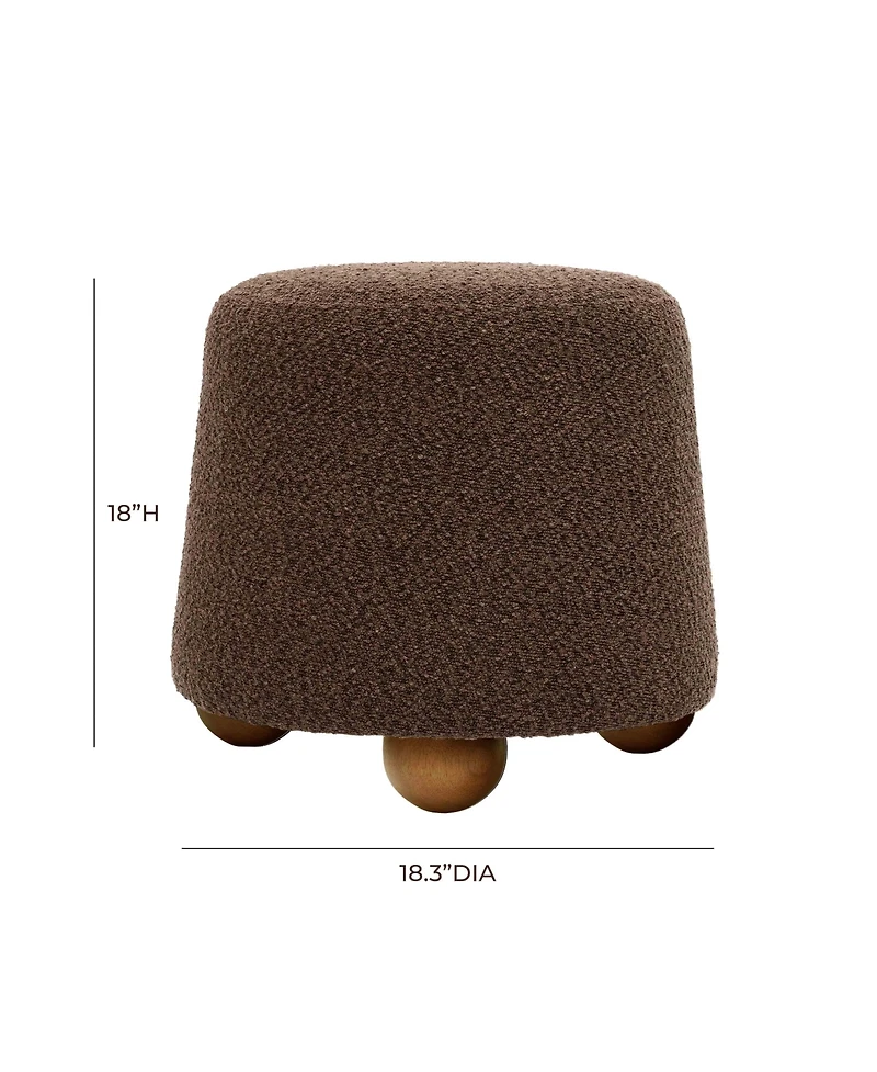 Tov Furniture 18.3" Boucle Stool