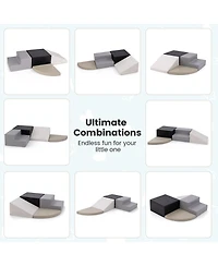Gouun 4-Piece Climb and Crawl Foam Block Play Set for Infant Baby