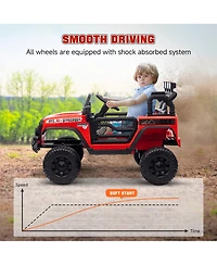 Qaba 12V Ride on Car, Ride on Truck with Suspension Wheels