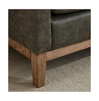 66" Upholstered Bench Daybed Ottoman with Wood Legs for Bedroom, Living Room, Entryway-The Pop Home