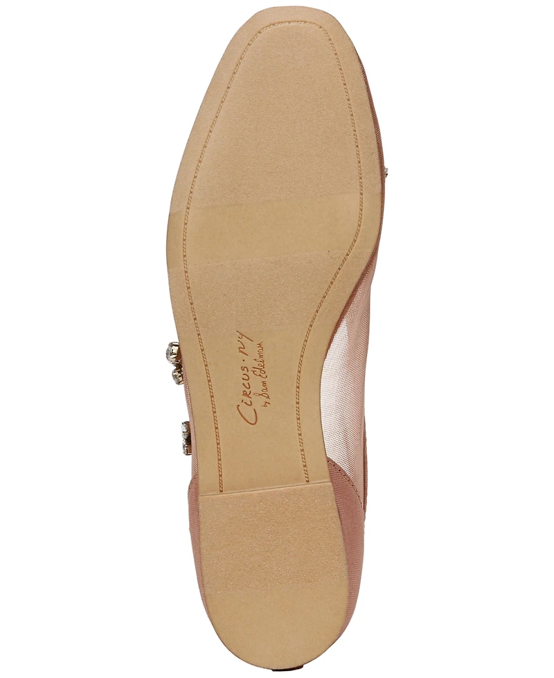 Circus Ny by Sam Edelman Women's Tina Jewel Embellished Mesh Flats