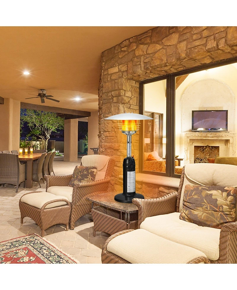 Gouun 11 000 Btu Portable Tabletop Propane Patio Standing Heater