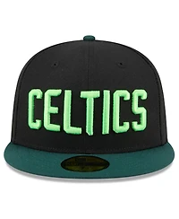New Era Men's Black Boston Celtics 2024/25 City Edition 59FIFTY Fitted Hat