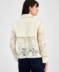 Anne Klein Women's Lace-Trim Jacket