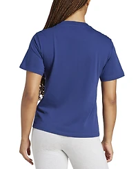 adidas Women's Short-Sleeve Cotton Crewneck Logo T-Shirt