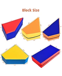 Gouun 4-in-1 Crawl Climb Foam Shapes Toddler Kids Playset