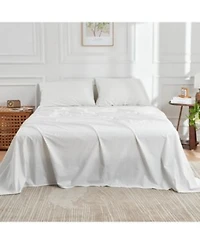 Doz By Sijo Doz 100 Long Staple Cotton Sheet Set Classic Percale Hotel Cool Crisp Breathable Durable