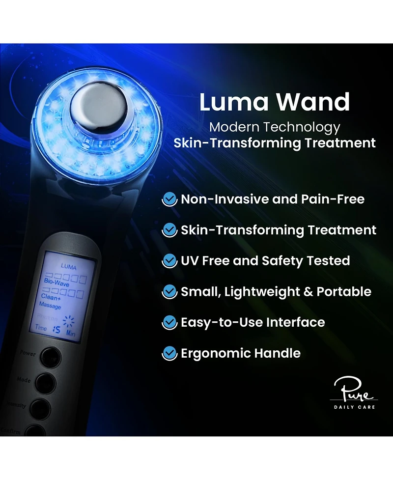 Pure Daily Care Luma Skin Therapy Wand - 4-in-1 Facial Treatment