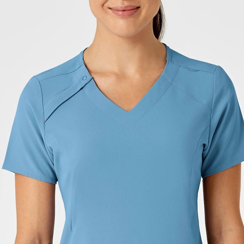 Wink Women's Renew Zip Accent Scrub Top