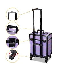 Byootique 3-Piece Makeup Train Cases Cosmetic Organizer Kit Grace ForgetMeNo