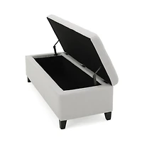 Modern Storage Ottoman, Multipurpose Footstool & Storage Bench-The Pop Home