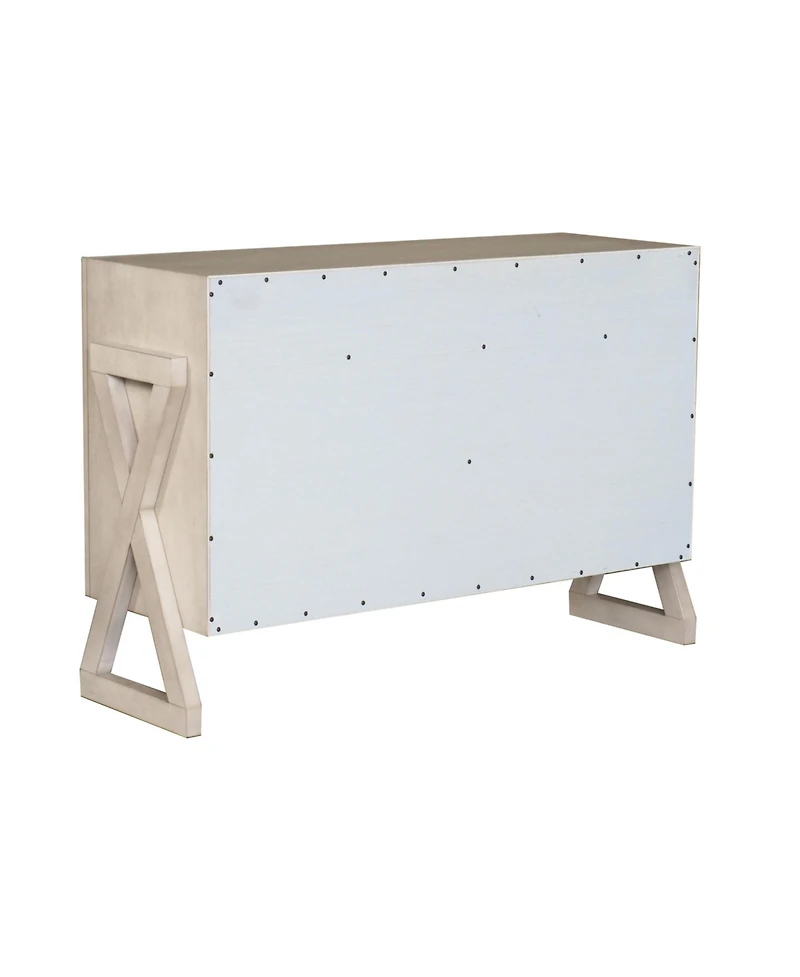 Kings Brand Furniture Irvona Wash Gray Wood Sideboard Buffet Storage Cabinet, Wash Gray