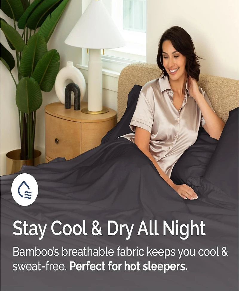 Rayon from Bamboo 4 Piece Deep Pocket Cooling Sheet Set