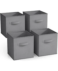 Sorbus 11 Inch Pack Foldable Fabric Storage Cube Bins with Handles - for Organizing Pantry, Closet, Nursery, Playroom