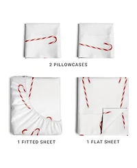 Christmas 4 Piece Microfiber Sheet Set (Full / Truck)
