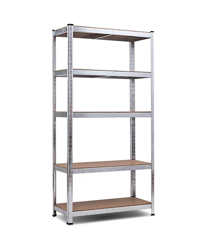 Gouun 72 Inch Storage Shelf Steel Metal 5 Levels Adjustable Shelves