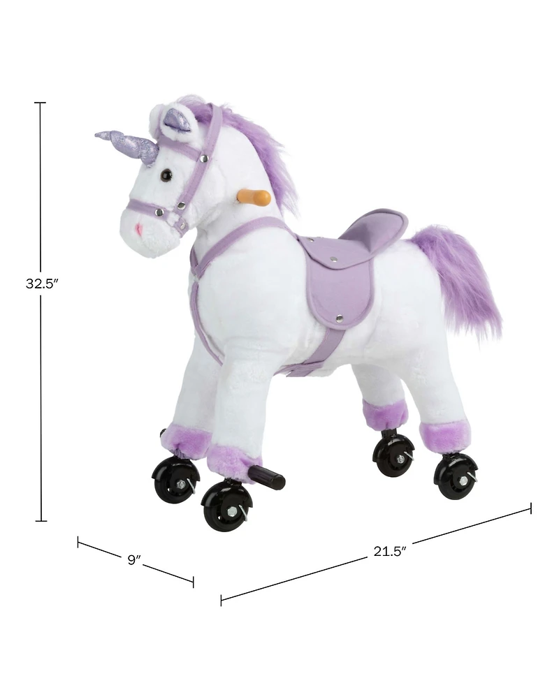Happy Trails Ride on Horse Unicorn Plush Toy