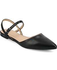 Journee Collection Women's Martine Strappy Pointed Toe Flats