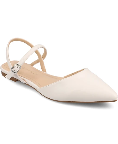Journee Collection Women's Martine Strappy Pointed Toe Flats