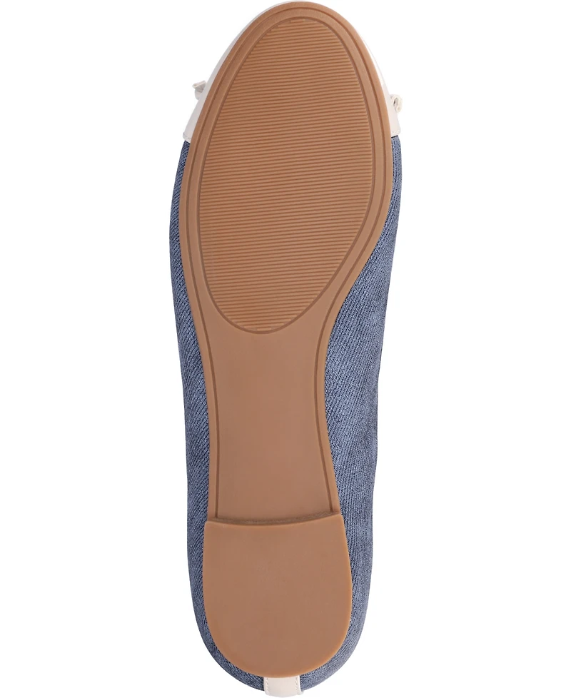 Journee Collection Women's Kaiah Cap Toe Ballet Flats