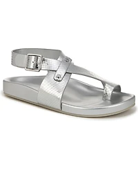 Franco Sarto Women's Blair Toe Loop Round Flat Sandals