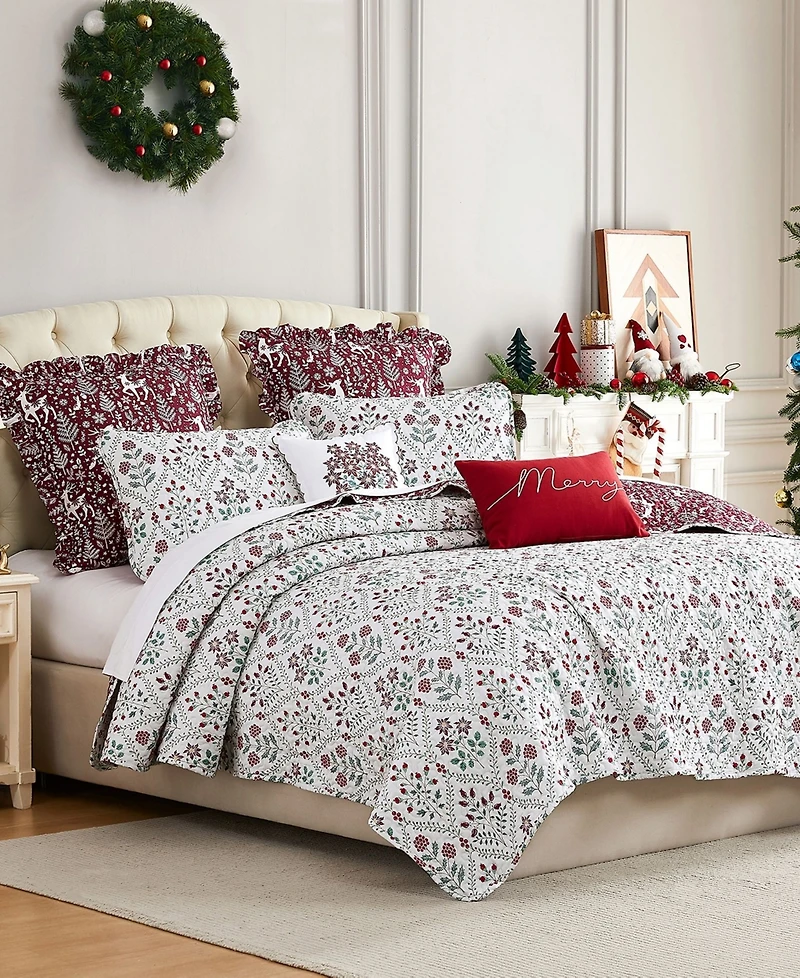 Southshore Fine Linens Holiday Harmony 5-Pc. Quilt Set, Twin/Twin Xl