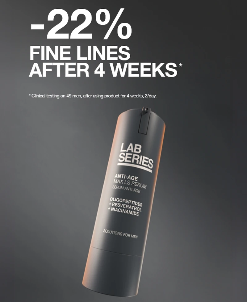 Lab Series Skincare for Men Anti Age Max Ls Serum, 0.91 oz.
