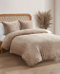 Jessica Simpson Plush Leopard 3-Pc. Duvet Cover Set, Full/Queen