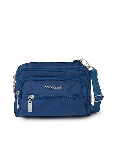 Baggallini Triple Zip Crossbody Bag