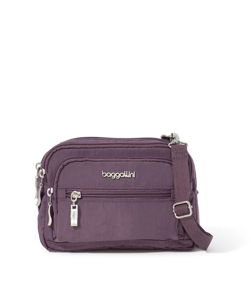 Baggallini Triple Zip Crossbody Bag