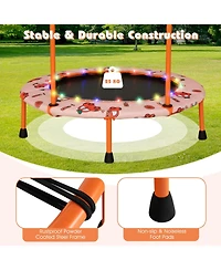 Gouun 36 Inch Mini Trampoline with Colorful Led Lights and Bluetooth Speaker