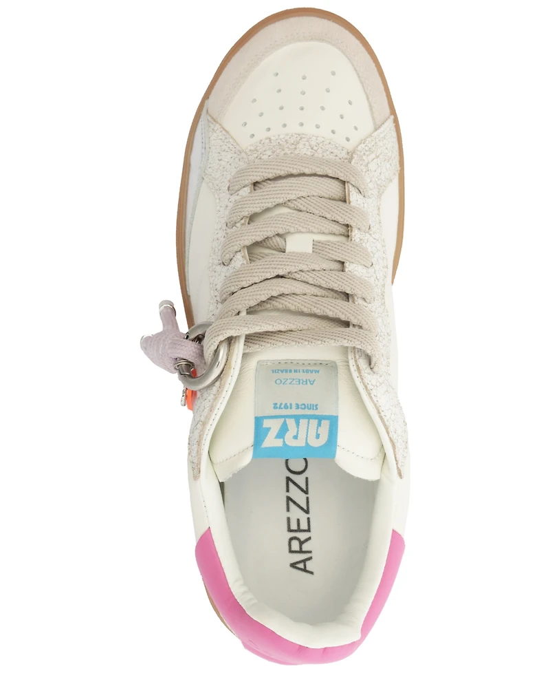 Arezzo Women's Millie Lace-Up Sneakers with Charms