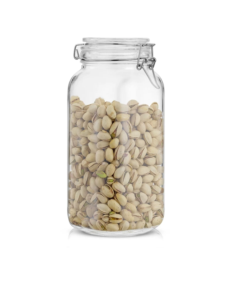 JoyJolt Airtight Set of 3 Glass Jars Storage Canister