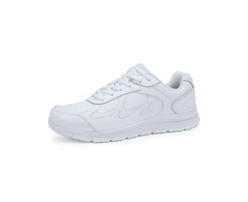 Shoes for Crews Men's Galley Ii Slip Resistant Work Shoes, Water Resistant, White, 8.5