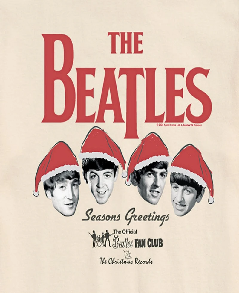 Airwaves Men's The Beatles Christmas Short Sleeve Tee