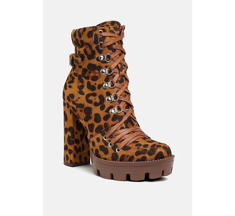 Palmetto Camouflage Ankle Boots Women