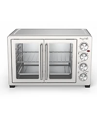 MegaChef 45 Quart Electric French Door Rotisserie Convection Counter Top Oven
