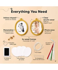 KeaBabies Bitsy Inkless Baby Hand and Footprint Kit, Two-sides Baby Christmas Photo Ornaments, Personalized Baby Keepsake Gifts