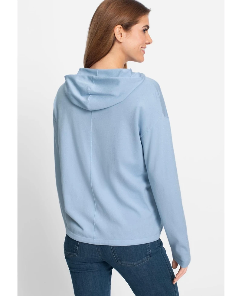 Olsen Women's Fine Gauge Sweater Hoodie