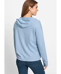Olsen Women's Fine Gauge Sweater Hoodie