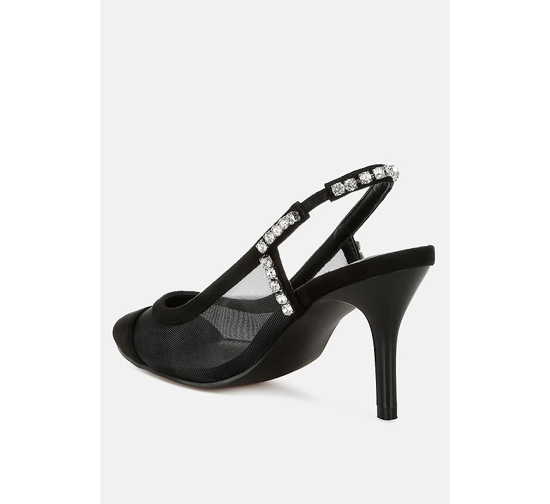 Yaga Stiletto Heel Slingback Sandals Women